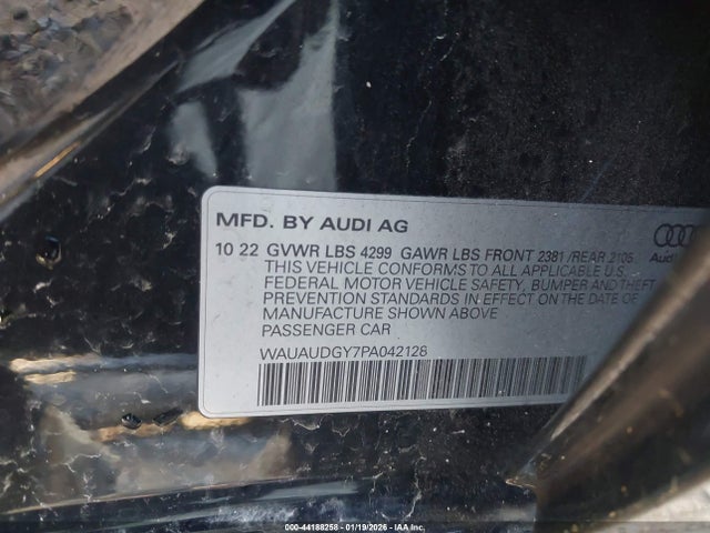 Aukcja sprzedaży 2023 Audi A3 Premium 40 Tfsi Front-wheel Drive S Tronic, vin: WAUAUDGY7PA042128, numer aukcji: 44188258