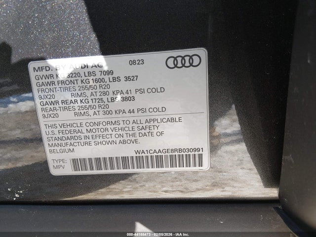 2024 AUDI Q8 E-TRON WA1CAAGE8RB030991 Photo 8