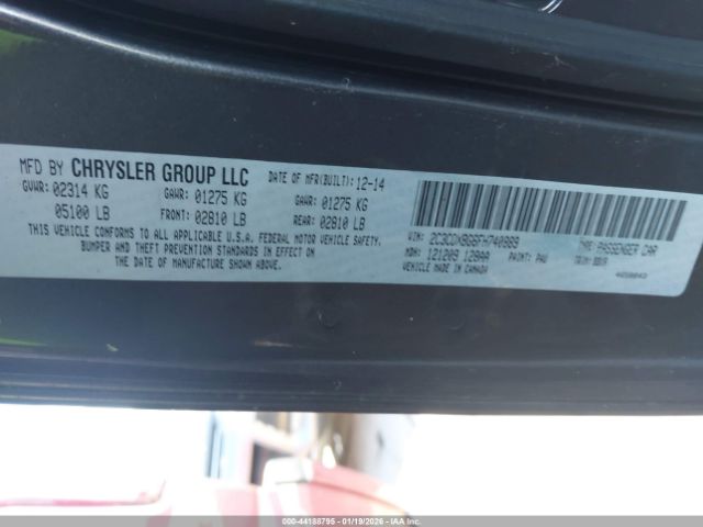 2015 DODGE CHARGER 2C3CDXBG6FH740889 Photo 8