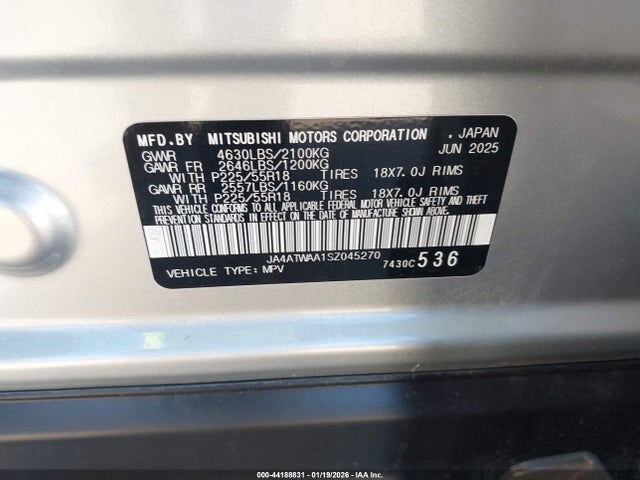 2025 MITSUBISHI ECLIPSE CROSS JA4ATWAA1SZ045270 Photo 8