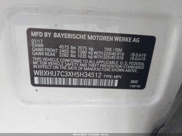 2017 BMW X1 WBXHU7C3XH5H34512 Photo 8