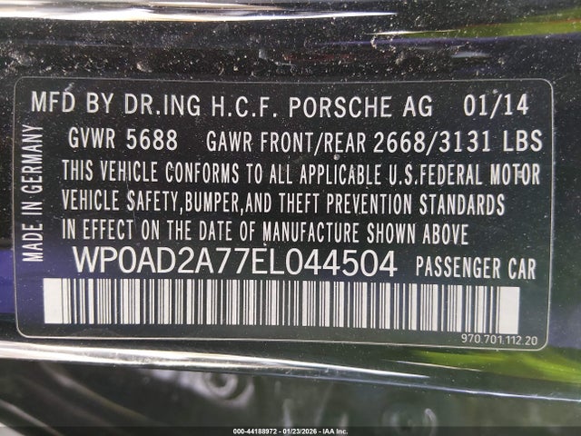 2014 PORSCHE PANAMERA E-HYBRID WP0AD2A77EL044504 Photo 8