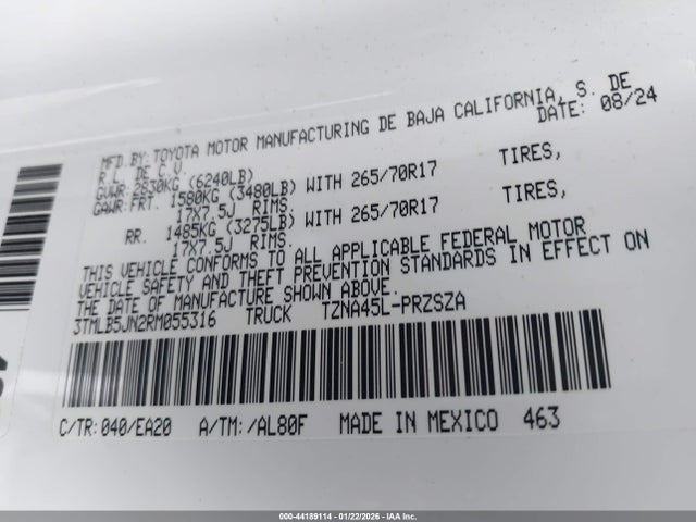 Toyota Tacoma Trd Off Road 2024 3TMLB5JN2RM055316 Image 9