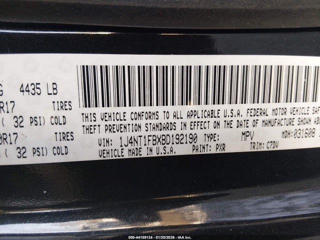 2011 JEEP COMPASS 1J4NT1FBXBD192190 Photo 8