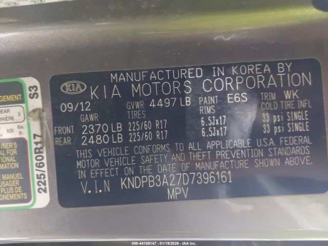 2013 KIA SPORTAGE KNDPB3A27D7396161 Photo 8