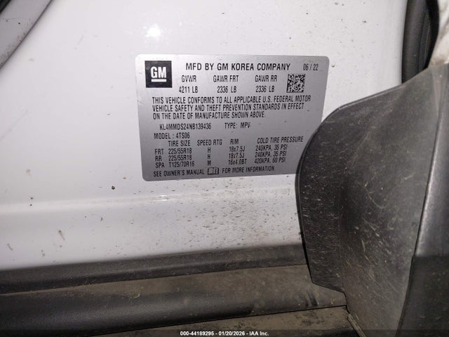 KL4MMDS24NB139436 Buick Encore Gx Fwd Select