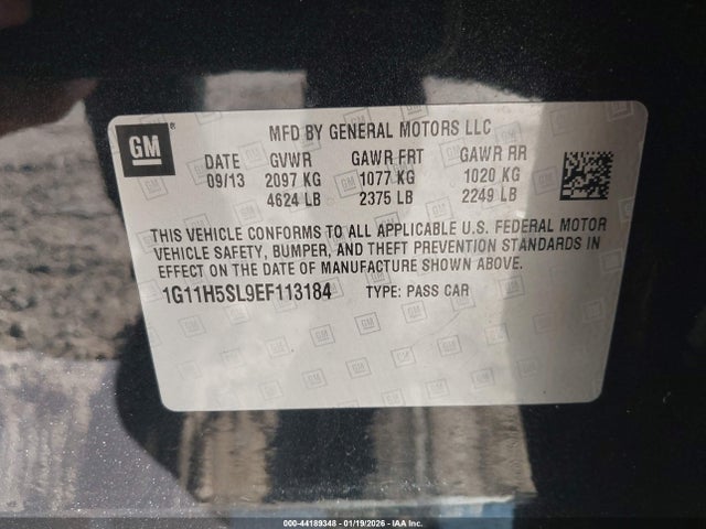 2014 CHEVROLET MALIBU 1G11H5SL9EF113184 Photo 8