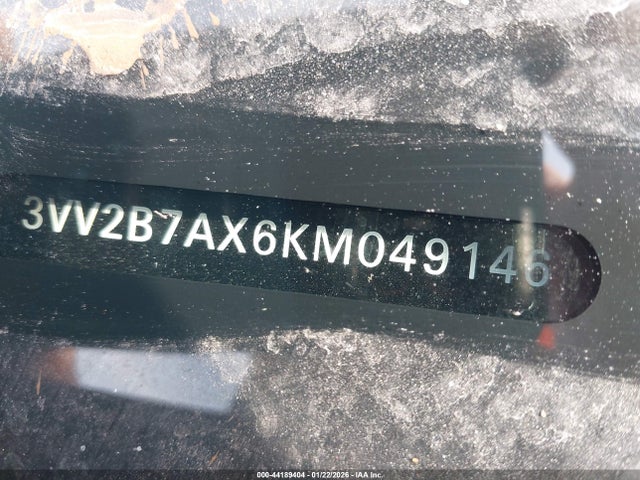 44189404 :رقم المزاد ، 3VV2B7AX6KM049146 vin ، 2019 Volkswagen Tiguan 2.0t Se/2.0t Sel/2.0t Sel R-line/2.0t Sel R-line Black مزاد بيع
