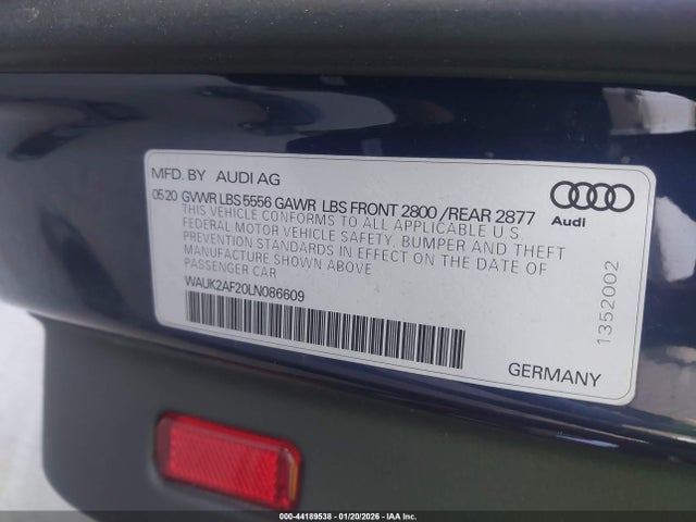 2020 AUDI A6 WAUK2AF20LN086609 Photo 8