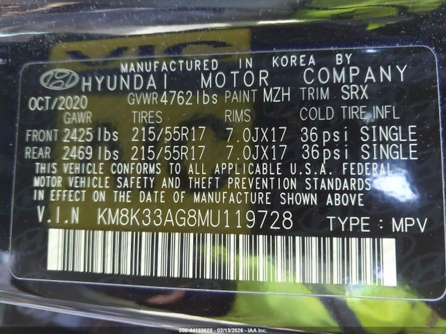 2021 HYUNDAI KONA ELECTRIC KM8K33AG8MU119728 Photo 8