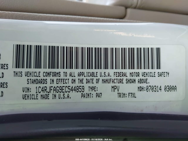 Jeep Grand Cherokee Laredo 2014 1C4RJFAG9EC544859 Image 9