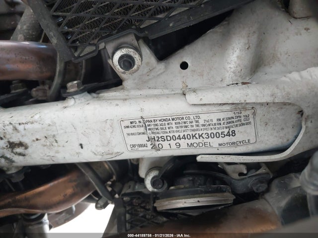 Honda Crf1000 A 2019 JH2SD0440KK300548 Image 10