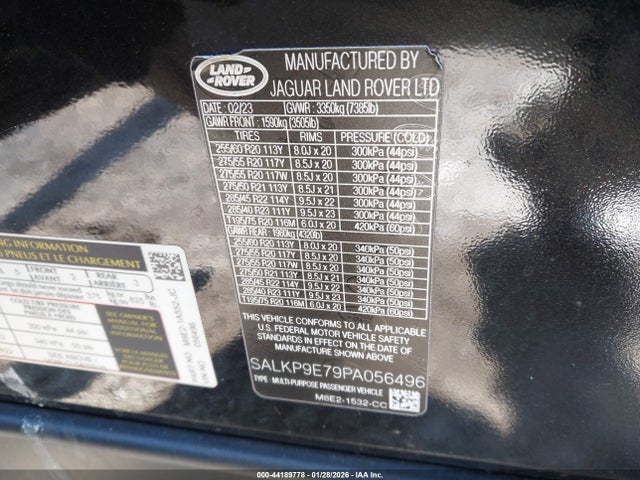 SALKP9E79PA056496 Land Rover Range Rover P530 Se