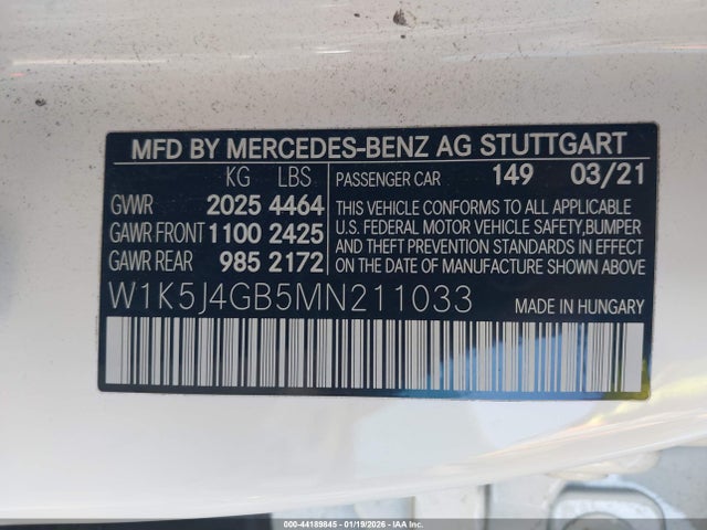 2021 MERCEDES-BENZ CLA 250 W1K5J4GB5MN211033 Photo 8