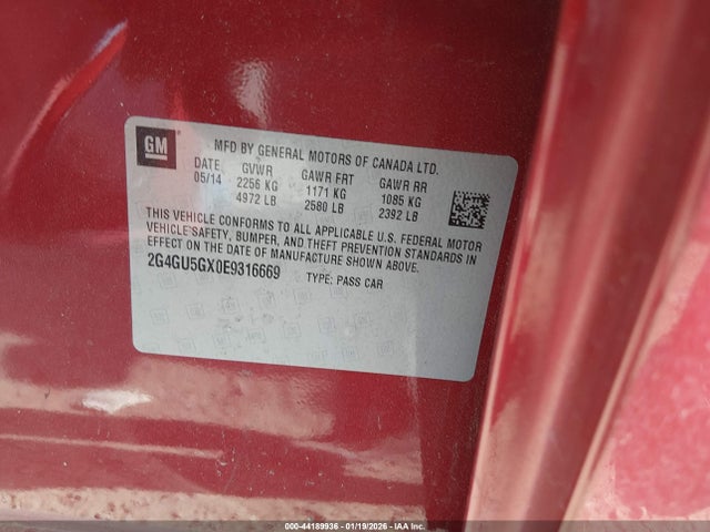 2G4GU5GX0E9316669 Buick REGAL GS