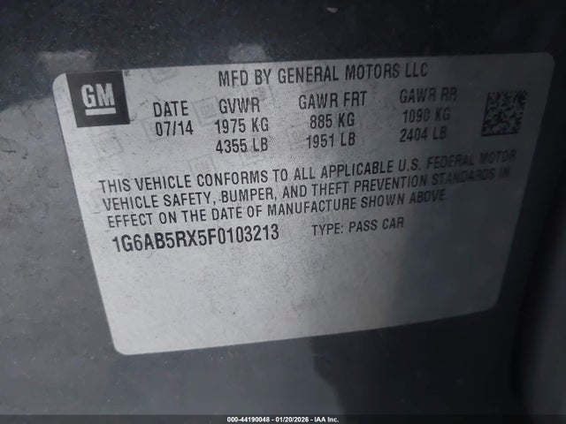 2015 CADILLAC ATS 1G6AB5RX5F0103213 Photo 8