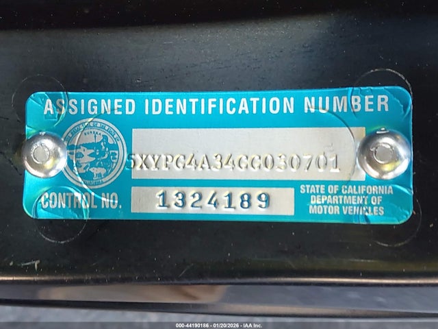5XYPG4A34GG030701 KIA Sorento 2.4l L
