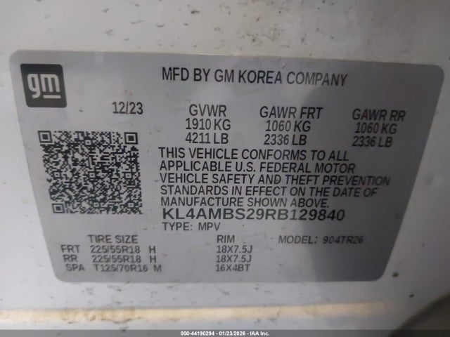 Buick Encore Gx Preferred Fwd 2024 KL4AMBS29RB129840 Image 8
