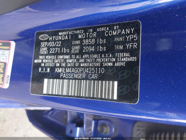 Hyundai ELANTRA SEL 2023 KMHLM4AG0PU425110 Image 9