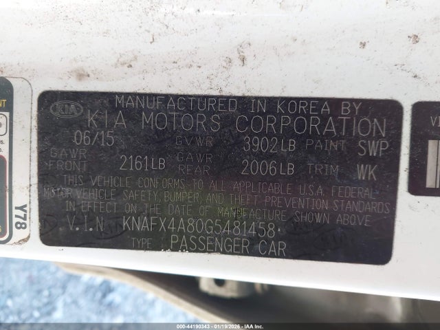 KIA FORTE EX 2016 KNAFX4A80G5481458 Image 9