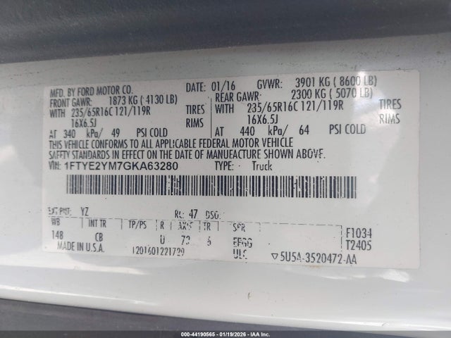 2016 FORD TRANSIT-150 1FTYE2YM7GKA63280 Photo 8