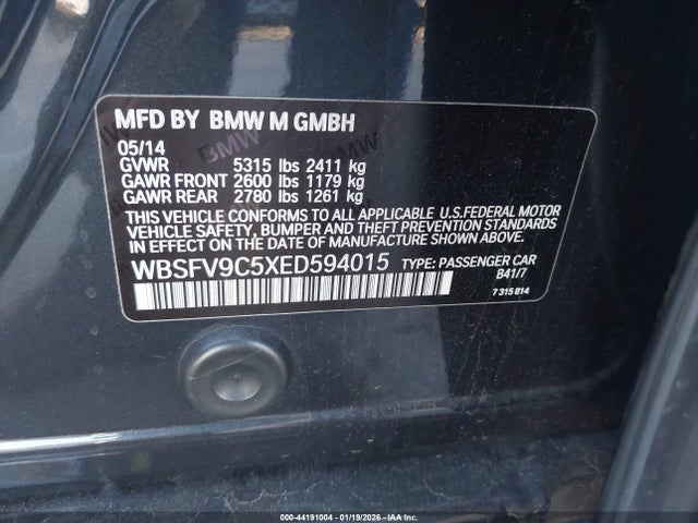 WBSFV9C5XED594015 BMW M5
