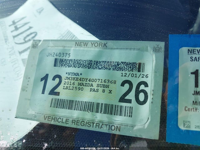 Продажа на аукционе авто 2016 Mazda Cx-5 Grand Touring, vin: JM3KE4DY4G0716368, номер лота: 44191216