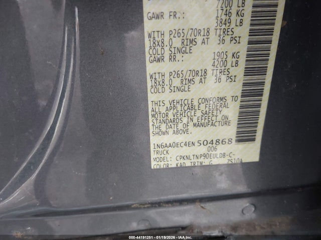2014 NISSAN TITAN 1N6AA0EC4EN504868 Photo 8
