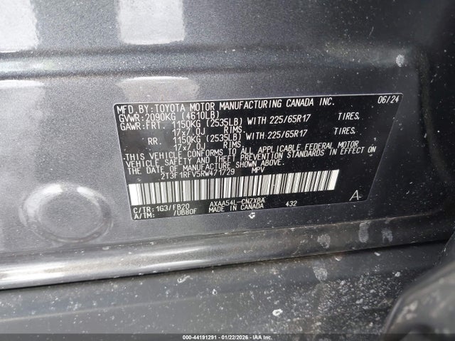 Toyota RAV4 LE 2024 2T3F1RFV5RW471729 Image 9