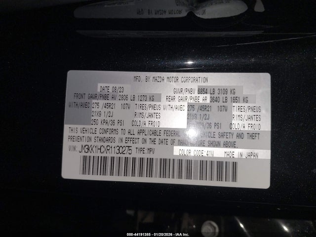 JM3KK1HCXR1130275 Mazda Cx-90 3.3 Turbo S