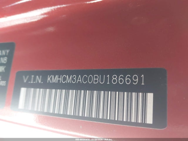 2011 HYUNDAI ACCENT KMHCM3AC0BU186691 Photo 8