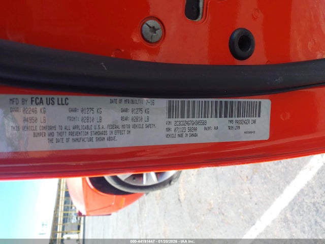 2C3CDZAG7GH305569 Dodge Challenger Sxt