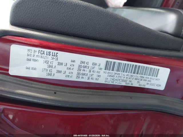 2019 DODGE DURANGO 1C4RDHAG7KC585022 Photo 8