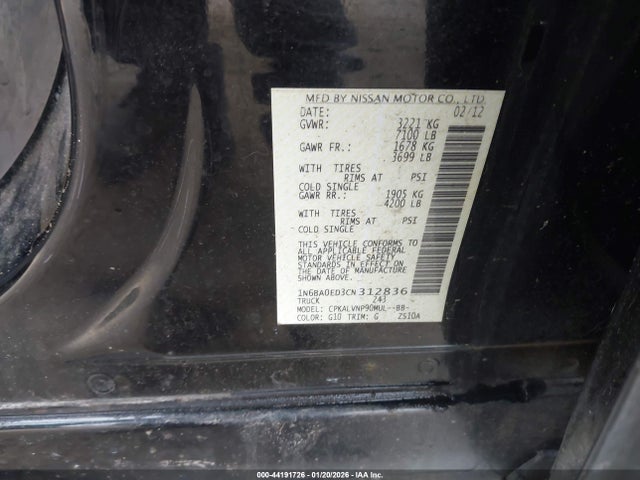 2012 NISSAN TITAN 1N6BA0ED3CN312836 Photo 8