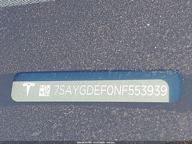 2022 TESLA MODEL Y 7SAYGDEF0NF553939 Photo 8