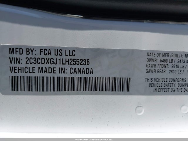 Dodge Charger Scat Pack Rwd 2020 2C3CDXGJ1LH255236 Image 9
