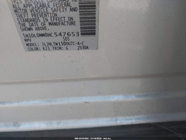 Infiniti QX60 2017 5N1DL0MM0HC547653 Image 9