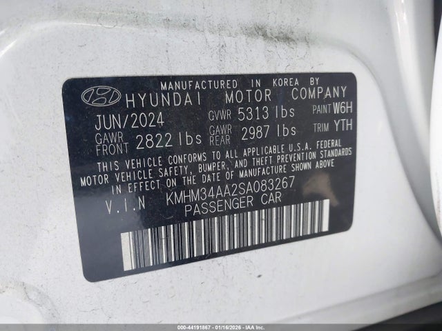 Hyundai Ioniq 6 Sel 2025 KMHM34AA2SA083267 Image 9
