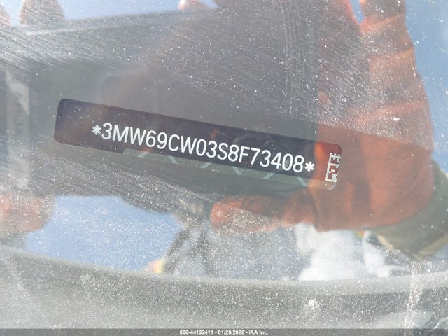 2025 Bmw 330i მანქანა იყიდება აუქციონზე, vin: 3MW69CW03S8F73408, აუქციონის ნომერი: 44192411