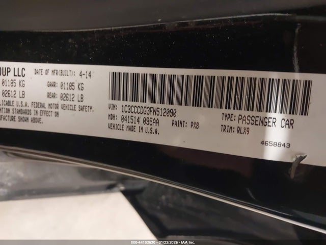 Chrysler 200 S 2015 1C3CCCDG3FN512090 Image 9