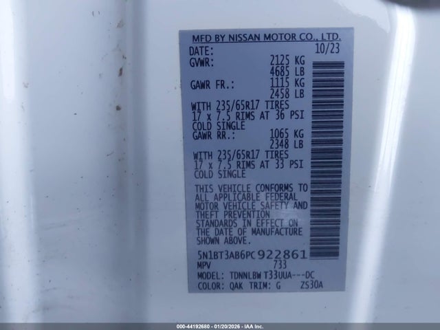 Nissan Rogue S Intelligent Awd 2023 5N1BT3AB6PC922861 Image 9