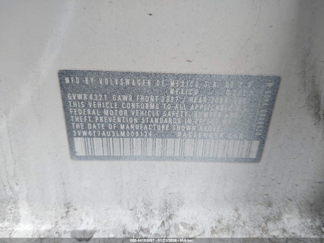 2020 VOLKSWAGEN GOLF GTI 3VW6T7AU3LM009124 Photo 8