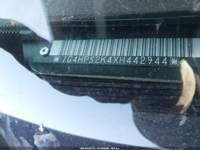 1999 Buick Lesabre Custom მანქანა იყიდება აუქციონზე, vin: 1G4HP52K4XH442944, აუქციონის ნომერი: 44192773