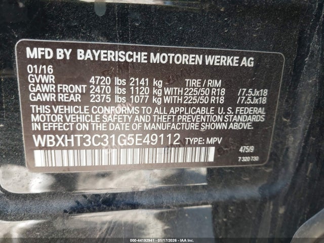 WBXHT3C31G5E49112 BMW X1 Xdrive28i