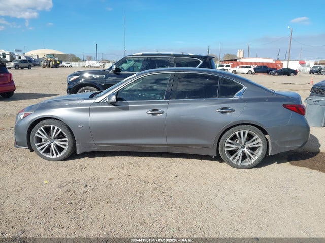 44193191 :رقم المزاد ، JN1EV7AP0JM355551 vin ، 2018 Infiniti Q50 3.0t Sport مزاد بيع