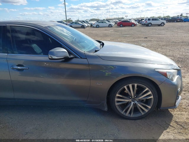 44193191 :رقم المزاد ، JN1EV7AP0JM355551 vin ، 2018 Infiniti Q50 3.0t Sport مزاد بيع