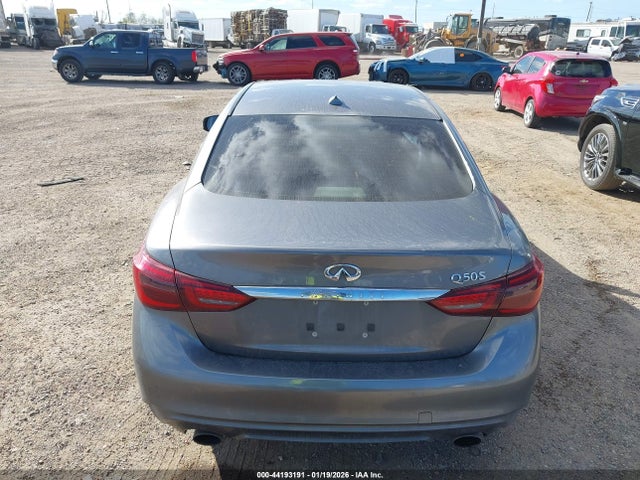 44193191 :رقم المزاد ، JN1EV7AP0JM355551 vin ، 2018 Infiniti Q50 3.0t Sport مزاد بيع
