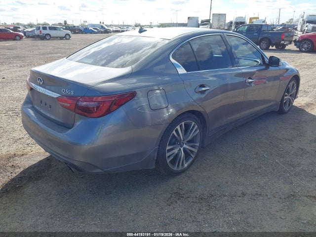44193191 :رقم المزاد ، JN1EV7AP0JM355551 vin ، 2018 Infiniti Q50 3.0t Sport مزاد بيع