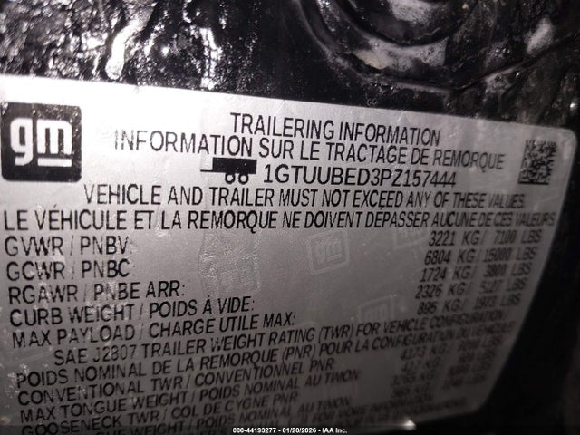 2023 GMC SIERRA 1500 1GTUUBED3PZ157444 Photo 8