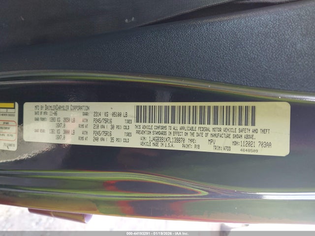 2007 JEEP WRANGLER 1J4GB391X7L139870 Photo 8